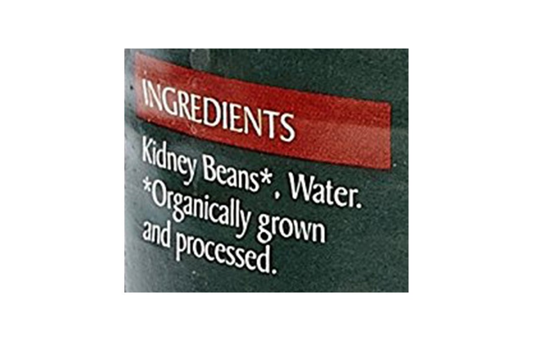 Epicure Organic Red Kidney Beans, In water with no added salt   Tin  400 grams